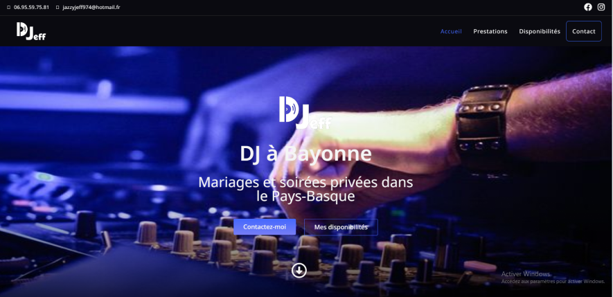 photo site vitrine Wordpress